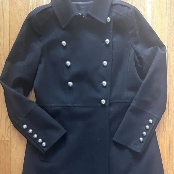 Theory | Jackets & Coats | Black Theory Wool Military Coat L 